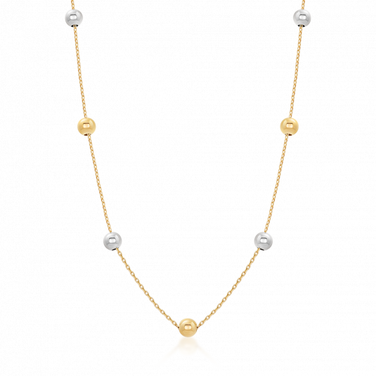 SOFIA zlatý náhrdelník s kuličkami PAK12082GW