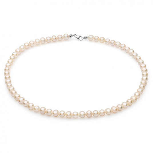 SOFIA perlový náhrdelník PPNHWHFPS6,5-7
