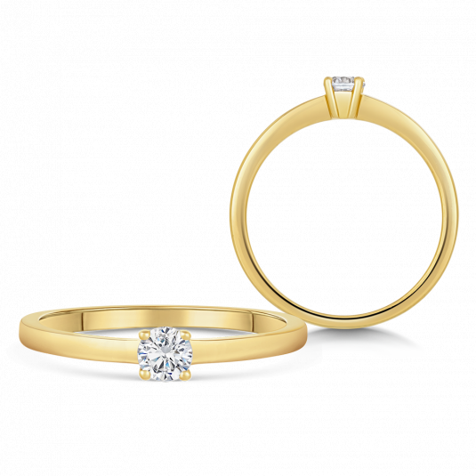 SOFIA DIAMONDS zlatý zásnubný prsteň s diamantom 0,20 ct BDRB00064YG
