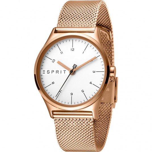 E-shop ESPRIT dámske hodinky Essential Silver Rose Mesh hodinky ES1L034M0085