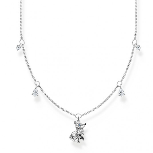 E-shop THOMAS SABO náhrdelník Fox with white stones náhrdelník KE2174-644-7-L45V