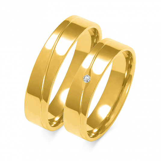 SOFIA zlatý dámský snubní prsten ZSA-136WYG