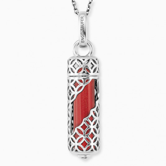 ENGELSRUFER náhrdelník s kameňom veľ. M - červený jaspis ERN-HEAL-RJ-M
