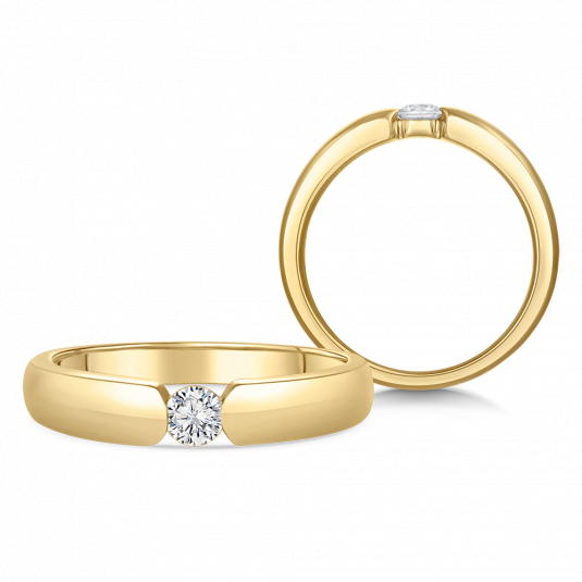 SOFIA DIAMONDS zlatý zásnubný prsteň s diamantom 0,17 ct BDRB00074YG