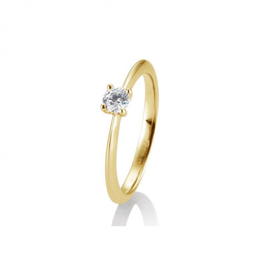 E-shop SOFIA DIAMONDS prsteň zo žltého zlata s diamantom 0,25 ct prsteň BE41/05636-Y