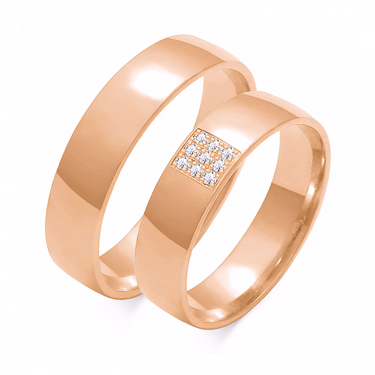SOFIA zlatý dámský snubní prsten ZSO-129WRG