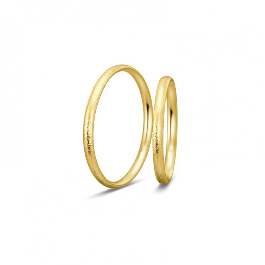 BREUNING zlaté snubní prsteny BR48/04971YG+BR48/04972YG