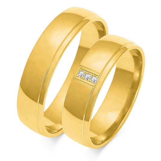SOFIA zlatý dámský snubní prsten ZSOE-34WYG