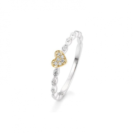 SOFIA DIAMONDS zlatý prsteň s diamantmi BE41/05710-G+W